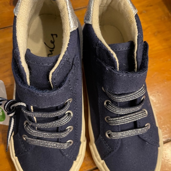 Joules Navy Kids High-Top Sneakers with Red Ladybug Accent size 10 - Picture 6 of 7